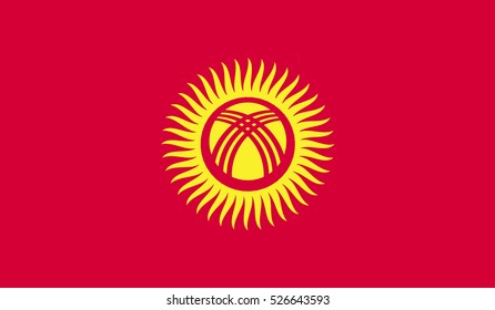 Kyrgyz flag.