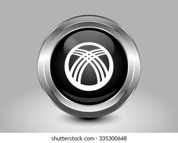 Kyrgyzstan Black and White Version Flag. Metal Round Icons. This is File from the Collection Asian Flags