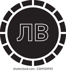 Kyrgyzstan currency black logo vector quality files 