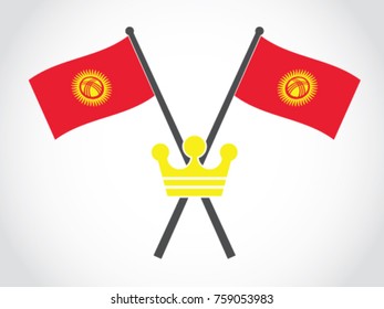 Kyrgyzstan Emblem Crown King