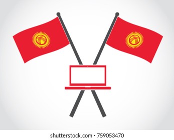 Kyrgyzstan Emblem Laptop