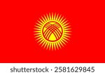 Kyrgyzstan Flag, Flag of Kyrgyzstan