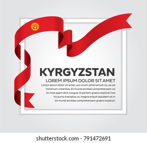 Kyrgyzstan flag background
