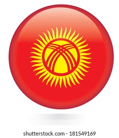 Kyrgyzstan flag button