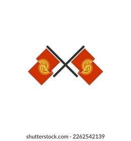 Kyrgyzstan flag icon set, Kyrgyzstan independence day icon set