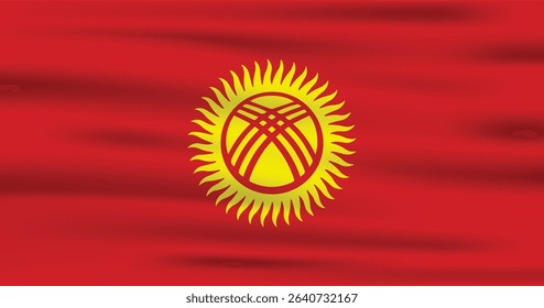 Kyrgyzstan Flag Vector Icon Design