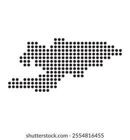 Kyrgyzstan Map Icon Illustration Element Design