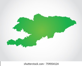 Kyrgyzstan Map Territory