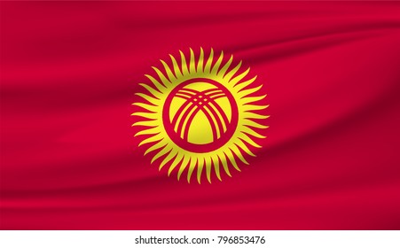 Kyrgyzstan national flag