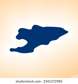Forma de Kirguistán sobre fondo degradado. Mapa de país con textura de arañazos. Afiche vibrante de Kirguistán. Magnífica ilustración vectorial.