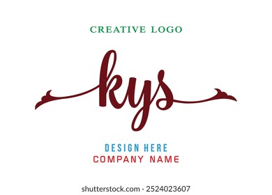 KYS  lettering logo is simple, easy to understand and authoritative