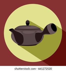kyushu pot vector illustration