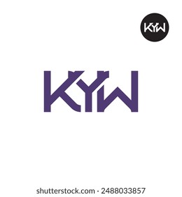 KYW Logo Letter Monogram Design