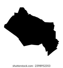 Kyzylorda region map, administrative division of Kazakhstan. Vector illustration.
