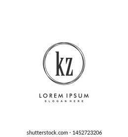 KZ Initial beauty monogram logo vector