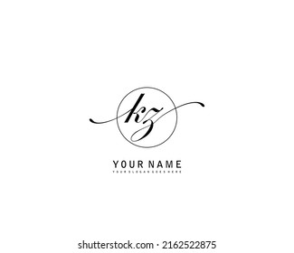 KZ Initial beauty monogram logo vector