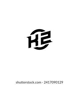 KZ initial game logo, banner design for your e-sports or streaming team