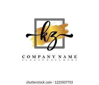 KZ Initial handwriting logo concept