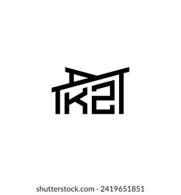 KZ Initial Letter in Real Estate Logo concept.eps KZ Initial Letter in Real Estate Logo concept