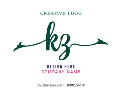 El logo con letras de KZ es sencillo, fácil de entender y autoritario