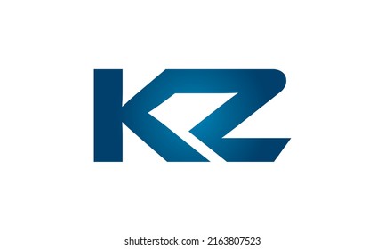 KZ linked letters logo icon