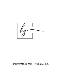 KZ siganture logo concept in high quality professional design that will print well across any print media