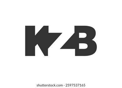 KZB logo design. Initial letter K Z B bold font style for tech startups, consulting, corporate branding. Creative company name, headlines typography identity, trendy logotype. Vector illustration.