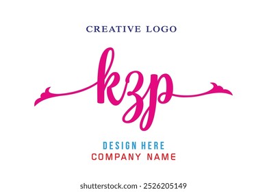 El logotipo de letras KZP es simple, fácil de entender y autorizado
