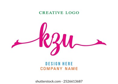 KZU  lettering logo is simple, easy to understand and authoritative