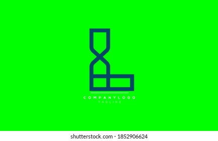 L abstract initials monogram letter text alphabet logo design