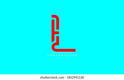 L abstract initials monogram letter text alphabet logo design