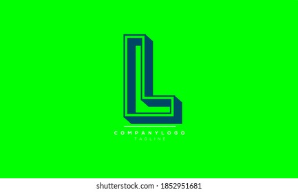 L abstract initials monogram letter text alphabet logo design