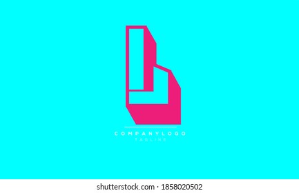 L iniciales abstractas diseño del logotipo del alfabeto de texto de letra monográfica