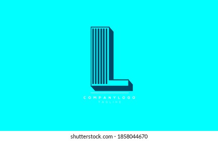 L iniciales abstractas diseño del logotipo del alfabeto de texto de letra monográfica
