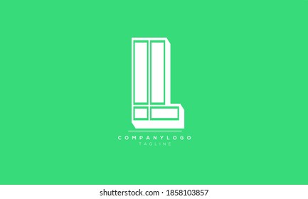 L abstract initials monogram letter text alphabet logo design