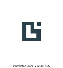 L Abstract logo for sale. Modern L logo. The logo design is made of lines that form a combination of the letter L and in black and white.