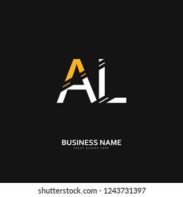 A L AL Logo Letter Design Vector
