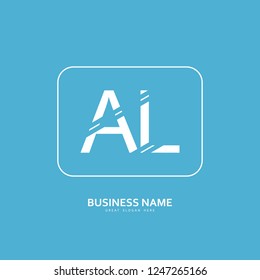 A L AL Logo Letter Design Vector