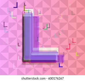 L Alphabet art icon