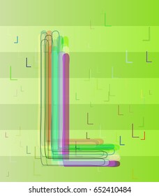 L Alphabet background idea