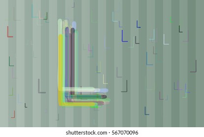 L Alphabet design idea