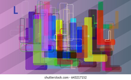 L Alphabet design template