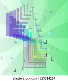 L Alphabet idea texture