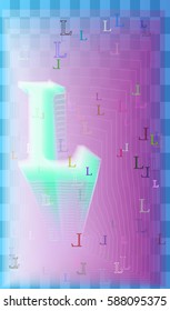 L Alphabet pattern background