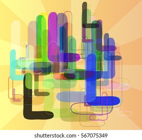 L Alphabet texture pattern