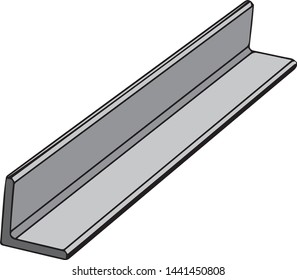 L angle or L angle steel as construction materials.