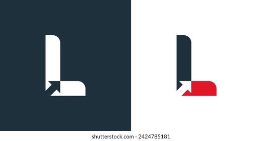 L Arrow Logo Template Vector Icon Illustration Design