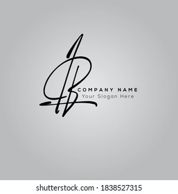 L B LB Initial letter handwriting and signature logo. Beauty vector initial logo .Fashion, boutique, floral and botanical