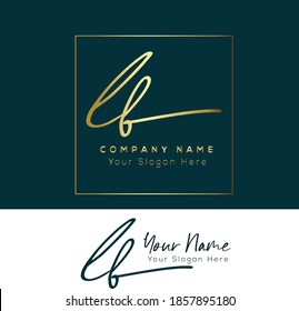  L B LB Escritura manuscrita inicial y logotipo de la firma. Logo inicial del vector de belleza .Moda, boutique, floral y botánica