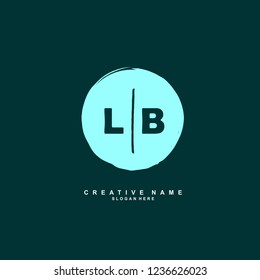 L B LB Initial logo template vector. Letter logo concept